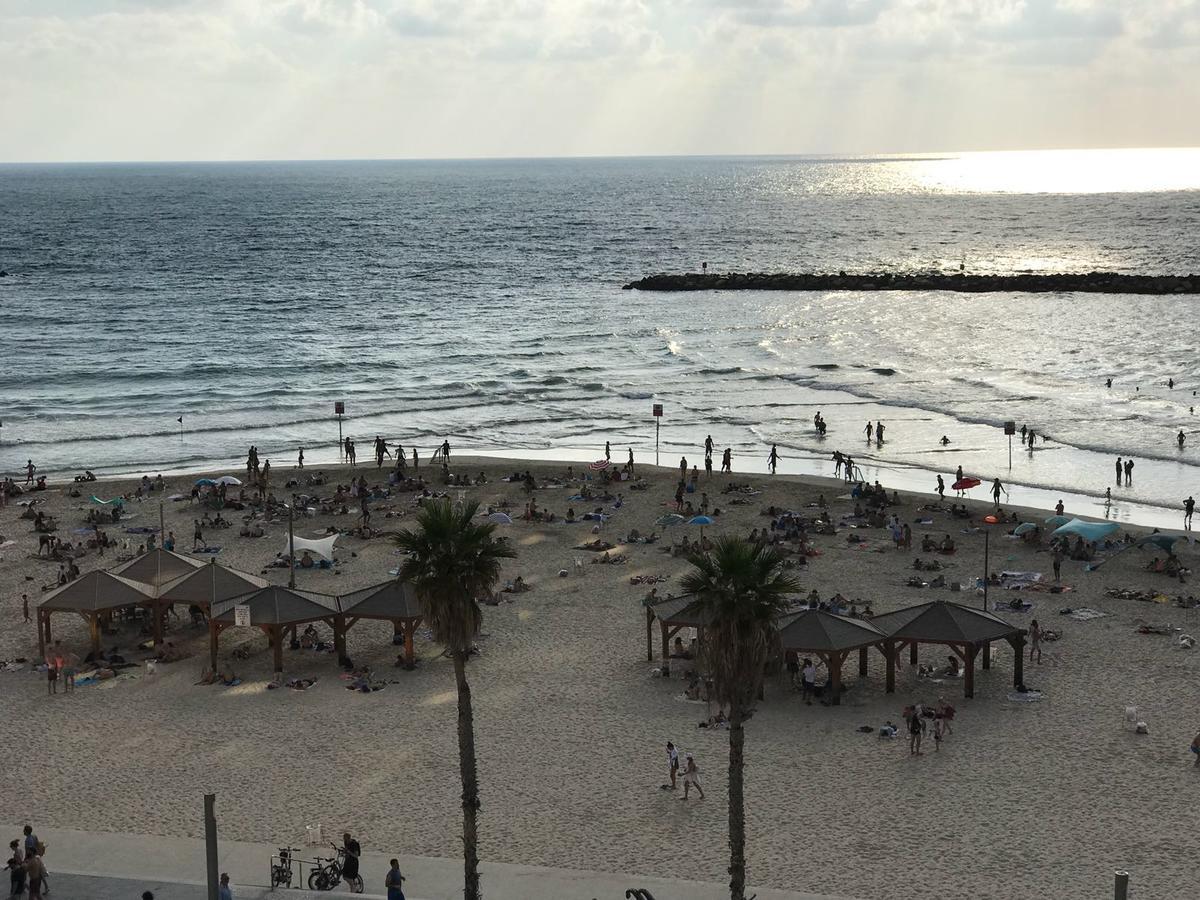 Sea View Apartment Prime Location On The Beach 텔아비브 외부 사진